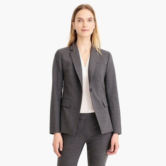 NWT j.crew suit blazer in wool - Picture 4 of 5